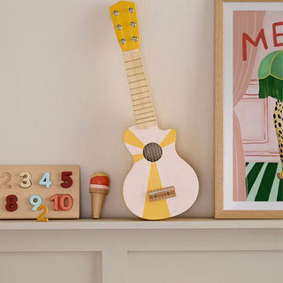 Yellow & White Guitar