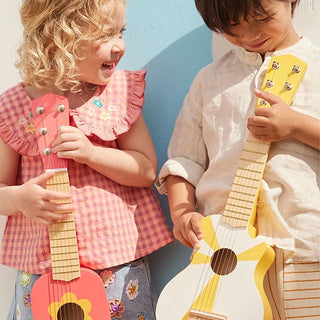 Yellow & White Guitar