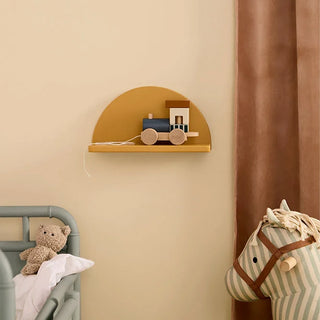 Mustard Circle Shelf