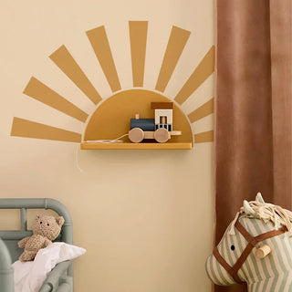 Mustard Shelf Circle with Stickers