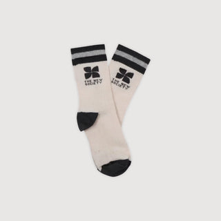 Whisper White Melange Socks