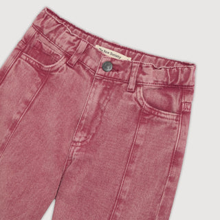 Rumba Red Denim Wide Leg Trouser