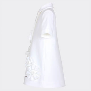 Sunkissed Dress with 3D Flower Accents