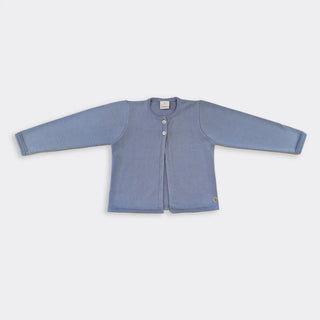 Knitted Cardigan in Dusty Blue