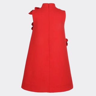Willow Dress with Floral Appliqué
