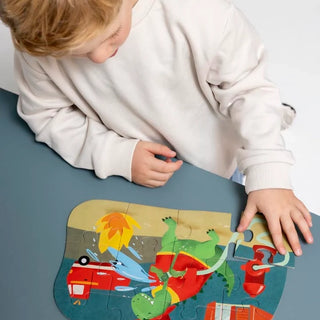 Mr. Dino Fireman Shape Puzzle 12 Pieces