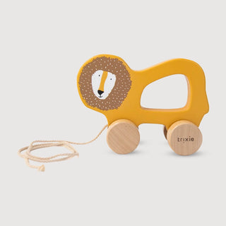 Mr. Lion Wooden Pull Along Toy