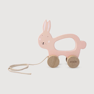 Mrs. Rabbit Wooden Pull Along Toy
