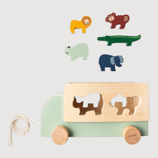 Wooden Animal Truck