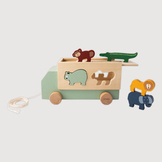 Wooden Animal Truck