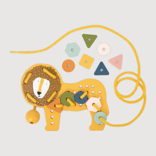 Wooden Animal Lacing Game