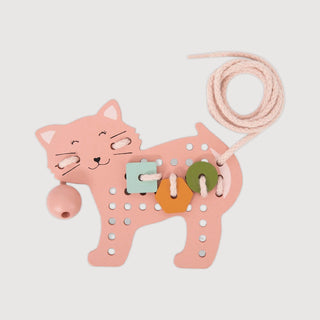 Wooden Animal Lacing Game