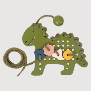 Wooden Animal Lacing Game