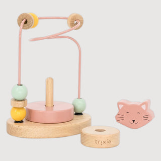 Mrs. Cat Wooden Beads Maze