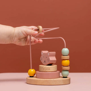 Mrs. Cat Wooden Beads Maze
