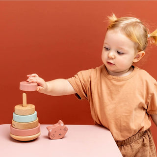 Mrs. Cat Wooden Stacking Toy
