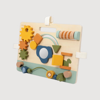Mrs. Elephant Wooden Activity Panel