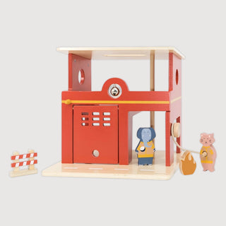Wooden Animal Fire Station