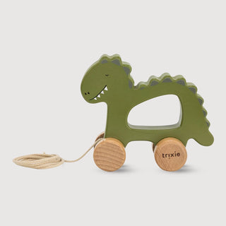 Mr. Dino Wooden Pull Along Toy