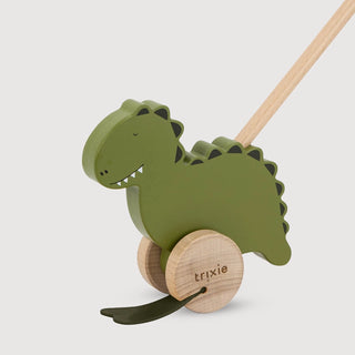 Mr. Dino Wooden Push Along Toy