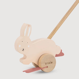 Mrs. Rabbit Wooden Push Along Toy