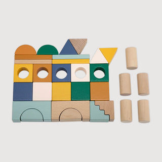 Wooden Block City 31 Pieces