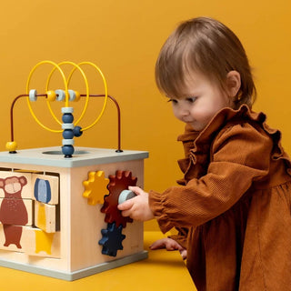 Wooden 5-in-1 Activity Cube