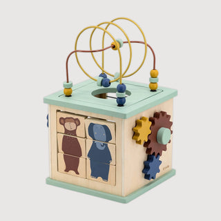 Wooden 5-in-1 Activity Cube