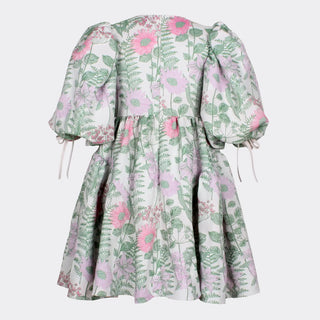 Carousel Dress in Floral Garden Jacquard