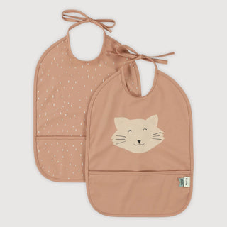 Mrs. Cat Waterproof Bib 2 Pack