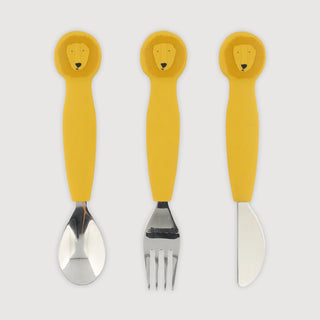 Mr. Lion Stainless Steel Cutlery Set with Silicone
