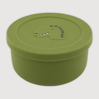 Mr. Dino Silicone Snack Box with Lid