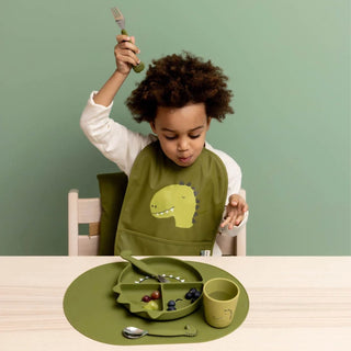 Mr. Dino Stainless Steel Cutlery Set with Silicone