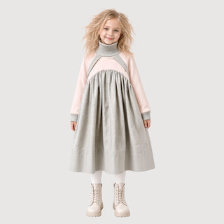 Adea Sweater Dress in Grey Marl