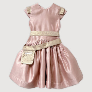 Antonia Dress with Belt in Winter Sunrise