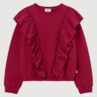 Bianca Fleece Ruffle Sweatshirt