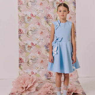 Butterfly Dress with 3D Butterfly Appliqués