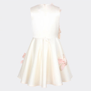 Butterfly Dress with 3D Butterfly Appliqués