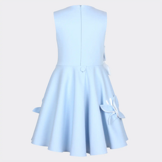 Butterfly Dress with 3D Butterfly Appliqués