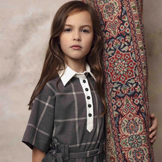Drop Dress in Grey Square