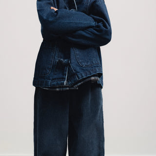 Elio Corduroy Trousers – Black Iris