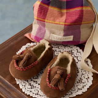 Tan Samsam Slippers