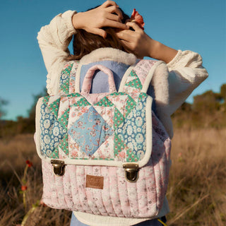 Tiya Schoolbag – Navy Snowfall Patch