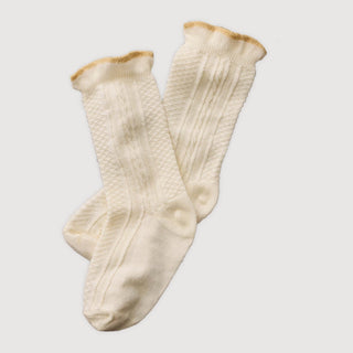 Cream Chatma Socks