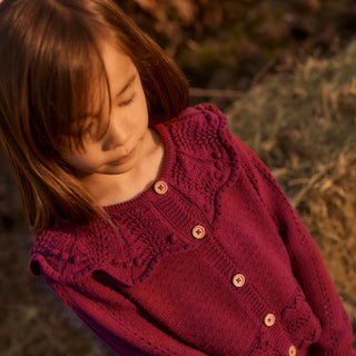 Beetroot Josephina Cardigan