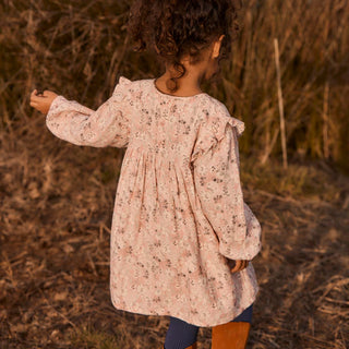 Pink Saralou Dress in Printed Double Gauze