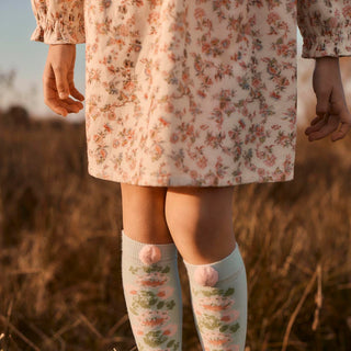 Saralou Floral Dress – Cream