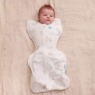 White Cloud Bunnies Swaddle Up