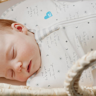White "You Are My" Swaddle Up