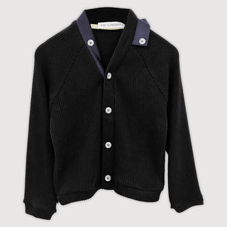 Lacadi Cardigan in Midnight Black